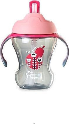 Посуда для кормления детей Tommee Tippee Кубок с соломинкой Girl 230 мл розовый (TT0321)