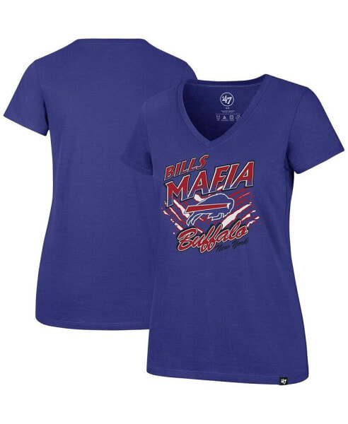 Women's Royal Buffalo Bills Team Regional Ultra Rival V-Neck T-shirt