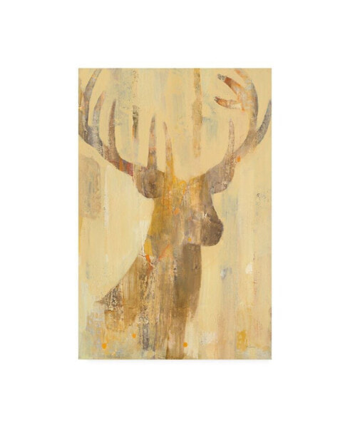 Albena Hristova Golden Antlers I Canvas Art - 27" x 33.5"