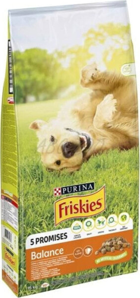 PURINA NESTLE PURINA Friskies Balance Kurczak z warzywami - sucha karma dla psa - 15 kg