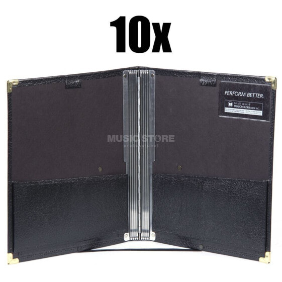 Musicfolder.com Black Folder Brass 10x - Set