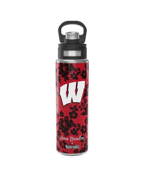 x Tervis Tumbler Wisconsin Badgers 24 Oz Wide Mouth Bottle with Deluxe Lid