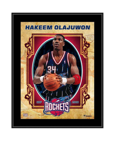 Hakeem Olajuwon Houston Rockets 10.5'' x 13'' Sublimated Hardwood Classics Player Plaque