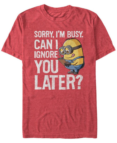 Minions Men's Can I Ignore You Later Short Sleeve T-Shirt
