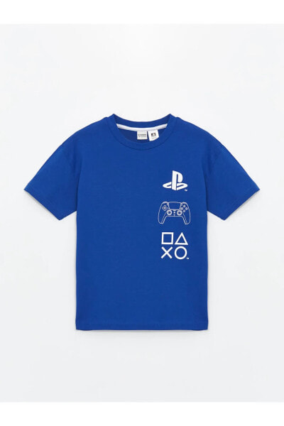 Rahat Kalıp PlayStation Baskılı Erkek Çocuk Tişört