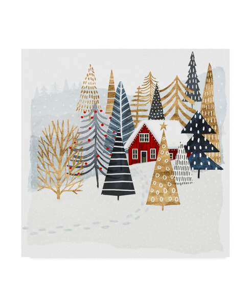 Художественная картина Trademark Global Christmas Chalet I Canvas Art - 27" x 33"