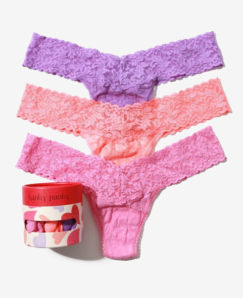 Трусы для женщин Hanky Panky Holiday 3 Pack Low Rise; андервeар