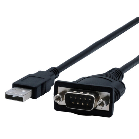 Кабель адаптера USB 2.0 к 1 x Серийный RS-232 с 9 Pin разъемом набор с кабелем/адаптером Exsys EX-13001 - Цифровой