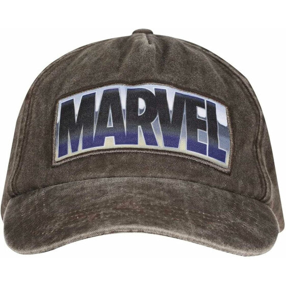 Кепка унисекс Marvel Vintage Wash Logo 58 см Серый Один размер