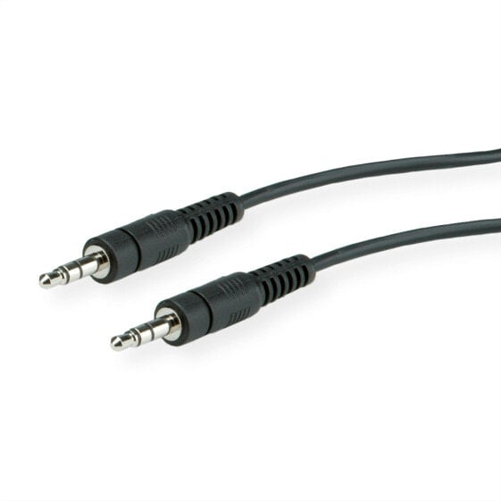 ROLINE 3.5mm Cable - M-M 5 m - 3.5mm - Male - 3.5mm - Male - 5 m - Black