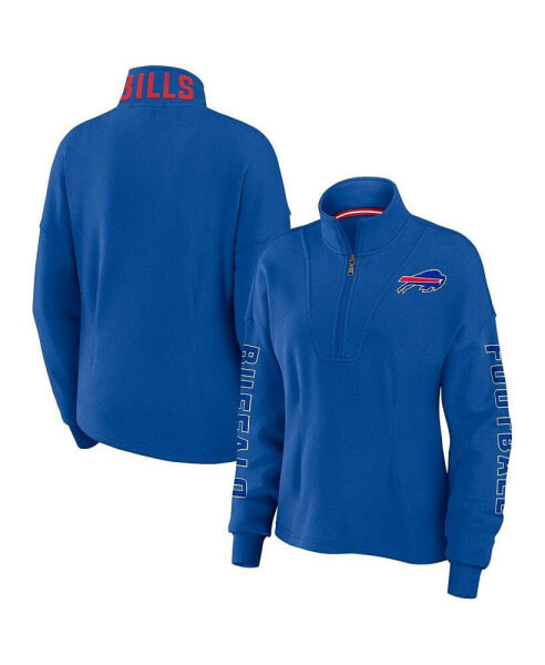 Women's Royal Buffalo Bills Half-Zip Jacket