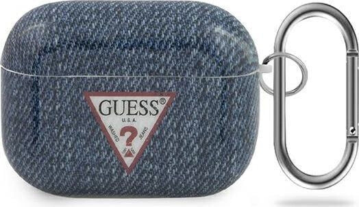 Guess Etui ochronne GUACAPTPUJULLB Jeans Collection do AirPods Pro niebieskie