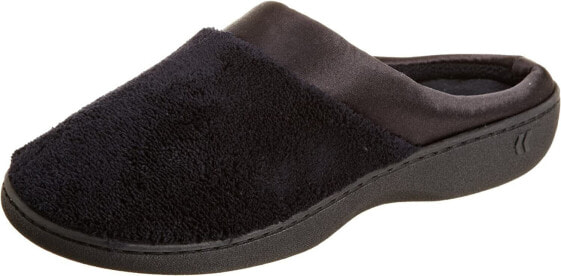 Isotoner Women's Microterry PillowStep Satin Cuff Clog Slippers - 96000