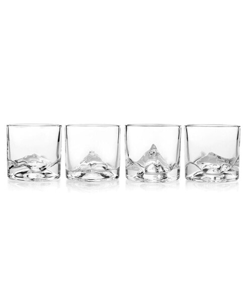 The Peaks Whiskey Glasses, Set of 4