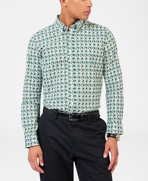 Рубашка мужская Ben Sherman в ретро стиле с геометрическим принтом