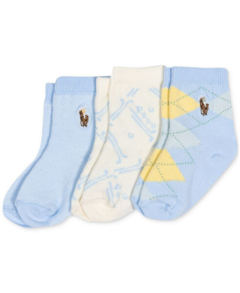 Носки для малышей Polo Ralph Lauren Magnolia Grove, набор из 3 шт.
