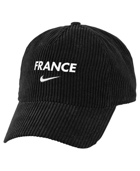 Men's Black France National Team Corduroy Club Flex Hat