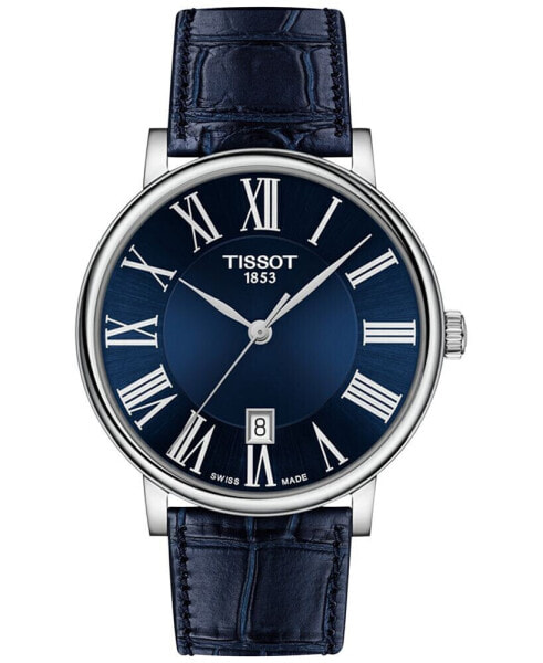 Часы Tissot Carson Blue Leather 40mm
