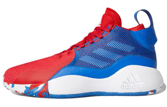 Кроссовки Adidas D Rose 773 спортивные мужские сине-красные 2020