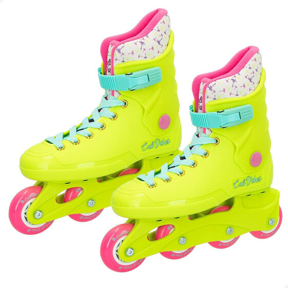 Роликовые коньки Colorbaby Neon Yellow CB Riders 36-37 4-колесные