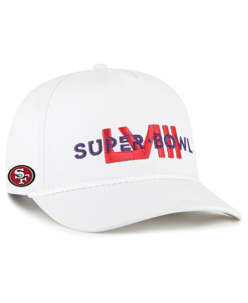 Men's White San Francisco 49ers Super Bowl LVIII Overwrite Hitch Adjustable Hat
