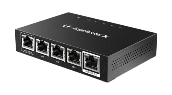 UbiQuiti ER-X - Ethernet WAN - Черный - Маршрутизатор с Ethernet WAN