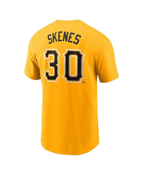 Men's Paul Skenes Gold Pittsburgh Pirates Fuse Name Number T-Shirt