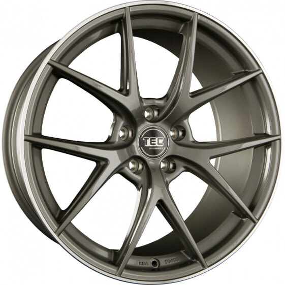 Колесный диск литой TEC Speedwheels GT6 dark grey polished lip 8x19 ET30 - LK5/120 ML72.6