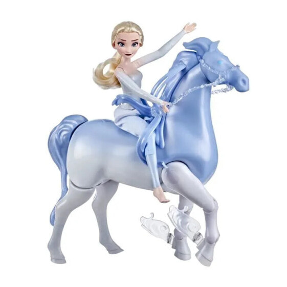 Disney Frozen 2 - Puppe Disney Princess Elsa 30 cm und ihr interaktives Pferd Nokk 23 cm
