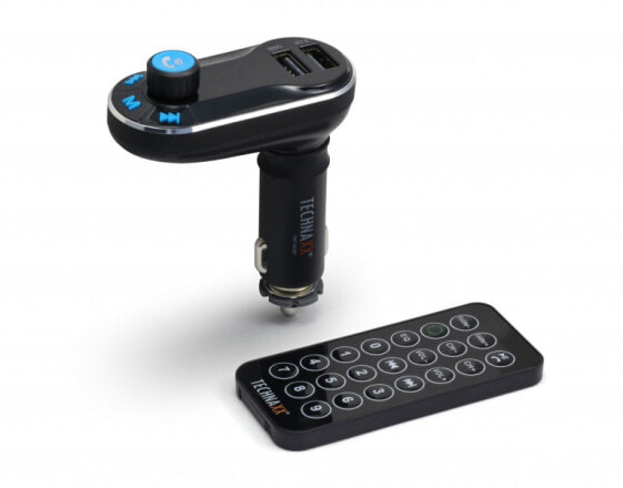 FM-трансмиттер для автомобиля Technaxx с Bluetooth - черный