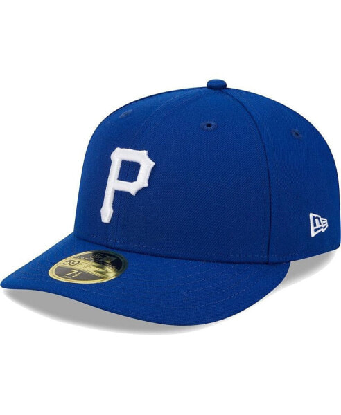 Men's Royal Pittsburgh Pirates White Logo Low Profile 59FIFTY Fitted Hat