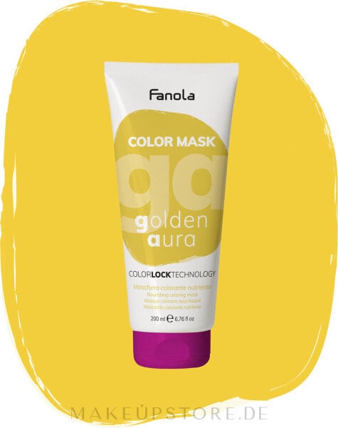 Pflegende und färbende Maske zur Wiederbelebung der Haarfarbe - Fanola Color Mask Golden