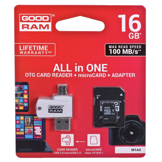 USB stick GoodRam M1A4 All in One White Black Grey 16 GB