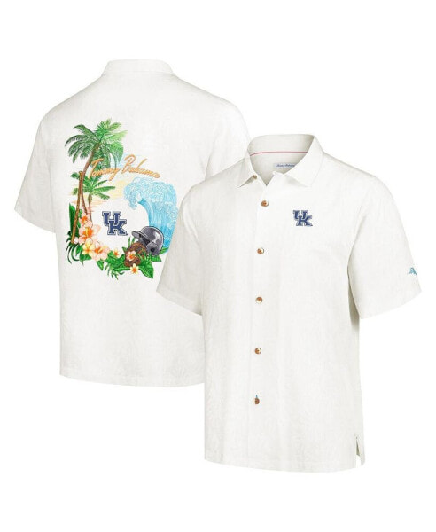 Men's Cream Kentucky Wildcats Castaway Game Camp Button-Up Shirt