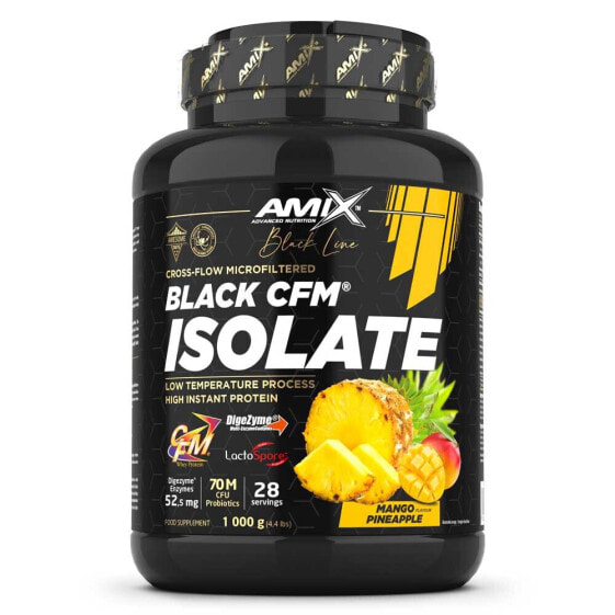 Протеин изолят вкус Манго и Ананас AMIX Black CFM 1 кг