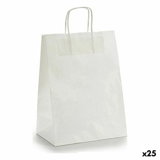 Бумажный пакет белый Pincello 24 x 12 x 40 см (25 штук)