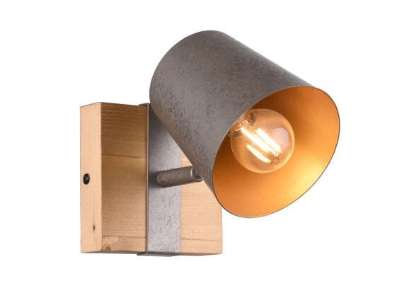 Wandstrahler Holz Mini LED Spot dimmbar