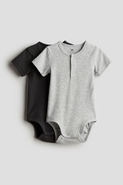 2-pack Henley Bodysuits