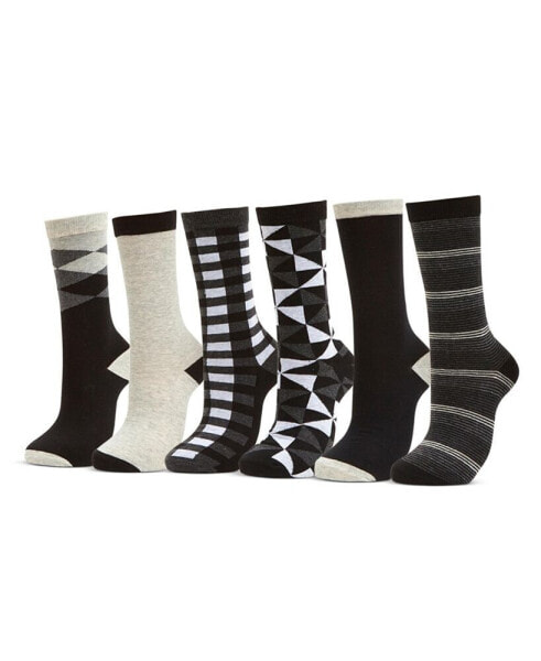 Women's Dress Crew Socks 6 Pack