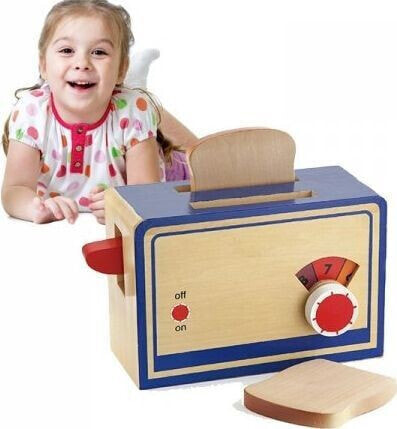 Детская игрушка - Деревянный Тостер для Детей Viga Toys Drewniany Кухонный Для Детей AGD Гренки Тосты Viga Toys