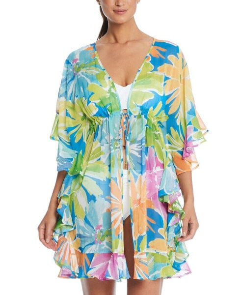 Women's Open-Front Caftan Cover-Up