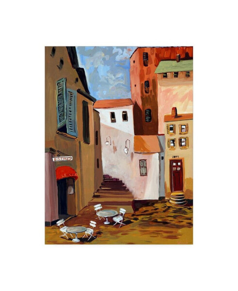 Patricia A. Reed Bistro Courtyard Canvas Art - 19.5" x 26"