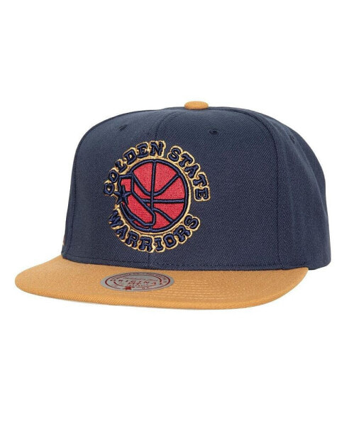 Men's Navy Golden State Warriors Work It Snapback Hat