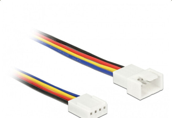 Delock 85361 - 0.3 m - 4-pin PWM - 4-pin PWM - Male - Female - Black - Blue - Red - White - Yellow