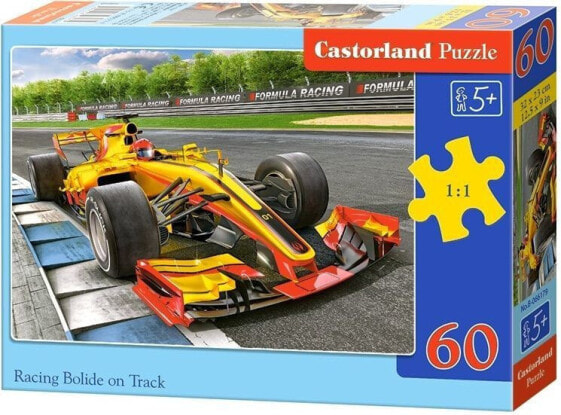 Castorland Puzzle 60 elementów - Bolid wyścigowy na torze (066179)