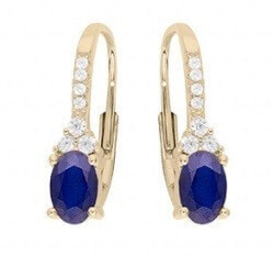 Beautiful gold-plated earrings with zircons PO/SEC274F