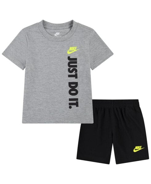 Toddler Boys Just Do It T-shirt and Shorts, 2 Piece Set