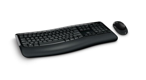 Microsoft Wireless Comfort Desktop 5050 - Keyboard - 1,000 dpi Optical - QWERTZ - Black