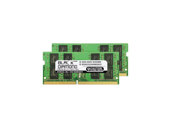 Black Diamond Memory 16GB (2 x 8GB) 260-Pin DDR4 SO-DIMM DDR4 2400 (PC4 19200) L