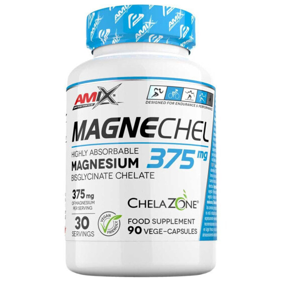 AMIX MagneChel Magnesium Chelate Energy Supplement Caps 90 Units